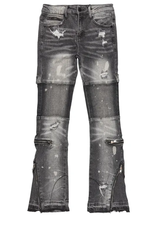 Girls Grib Grey Bleach Baggy Jeans sold by Rockstar Original