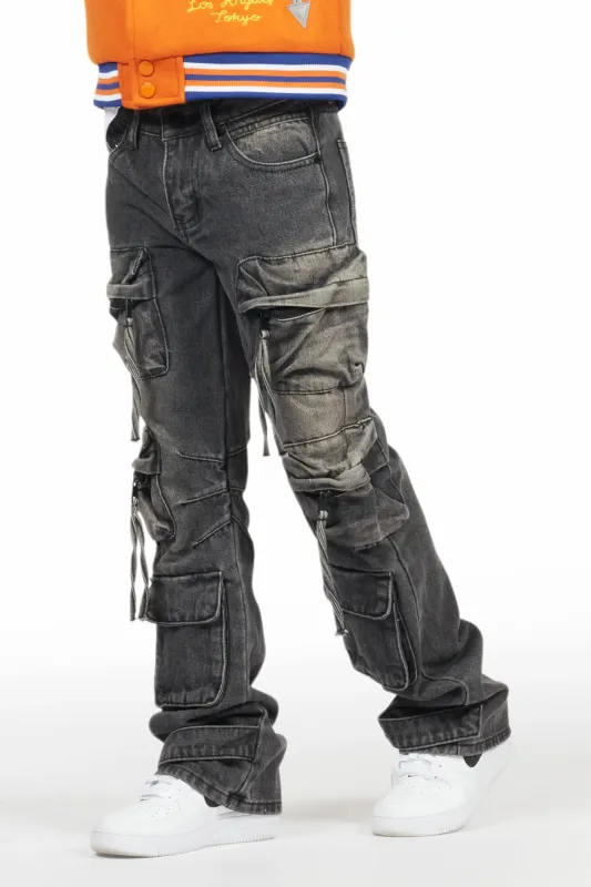 Boys Lenz Black Baggy Fit Jean sold by Rockstar Original