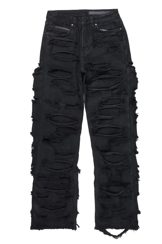 Boys Luisu Black Baggy Fit Jean sold by Rockstar Original