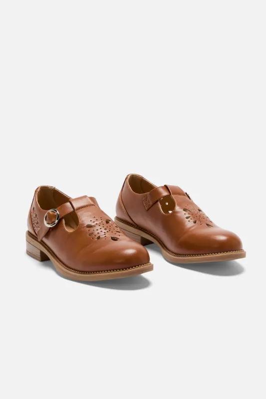 Tan Cut Out Shoe sold by Princess Highway