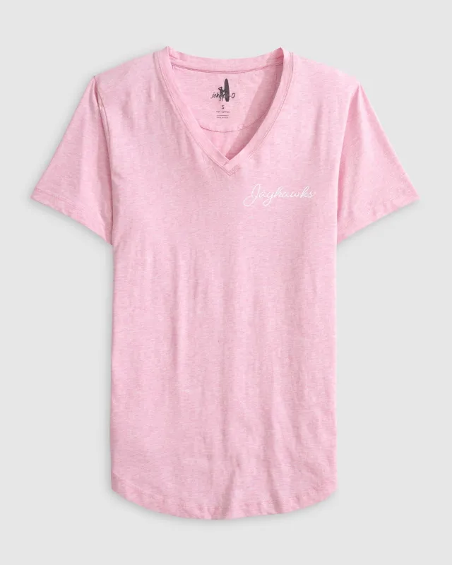 Women's Kansas Merediths V-Neck T-Shirt - Jayhawks Logo sold by Johnnie-O