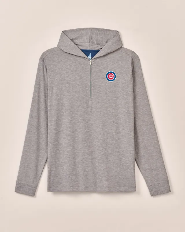 Chicago Cubs Welsey Performance 1/4 Zip Hoodie sold by Johnnie-O