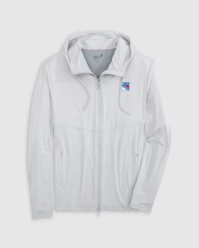 New York Rangers Marshal Featherweight Hooded Jacket sold by Johnnie-O