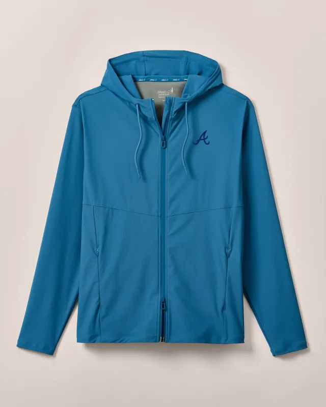 Atlanta Braves Marshal Featherweight Hooded Jacket sold by Johnnie-O