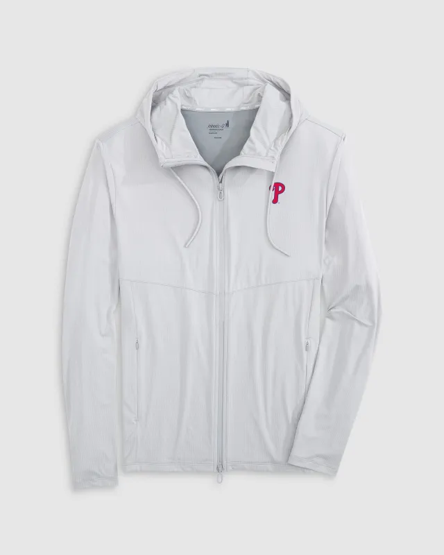 Philadelphia Phillies Marshal Featherweight Hooded Jacket sold by Johnnie-O