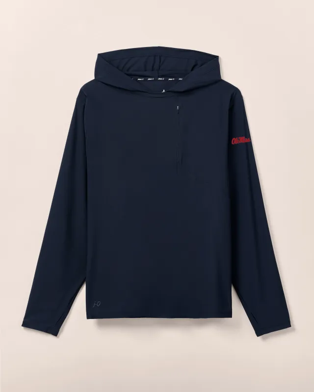 Ole Miss Maxwel Performance T-Shirt Hoodie sold by Johnnie-O