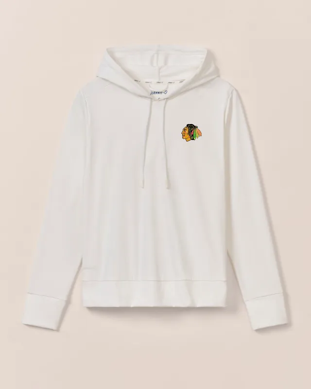 Women's Chicago Blackhawks Nalla Performance Hoodie sold by Johnnie-O