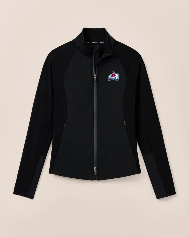 Women's Colorado Avalanche Hannah Performance Mixed Media Jacket sold by Johnnie-O