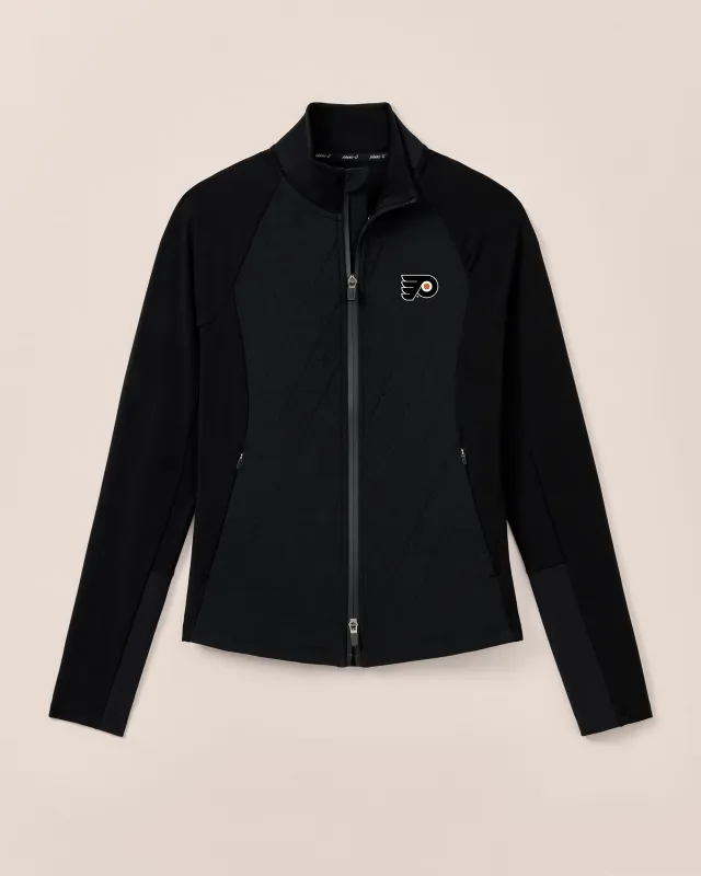 Women's Philadelphia Flyers Hannah Performance Mixed Media Jacket sold by Johnnie-O