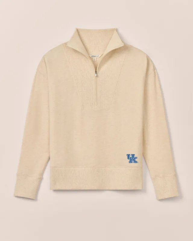 Women's Kentucky Taylor Drop Shoulder Cotton 1/4 Zip sold by Johnnie-O