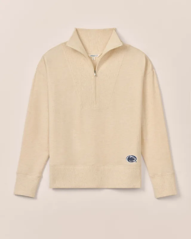 Women's Penn State Taylor Drop Shoulder Cotton 1/4 Zip sold by Johnnie-O