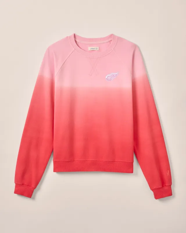 Women's Detroit Redwings Sophia Lightweight Terry Crewneck Sweatshirt sold by Johnnie-O
