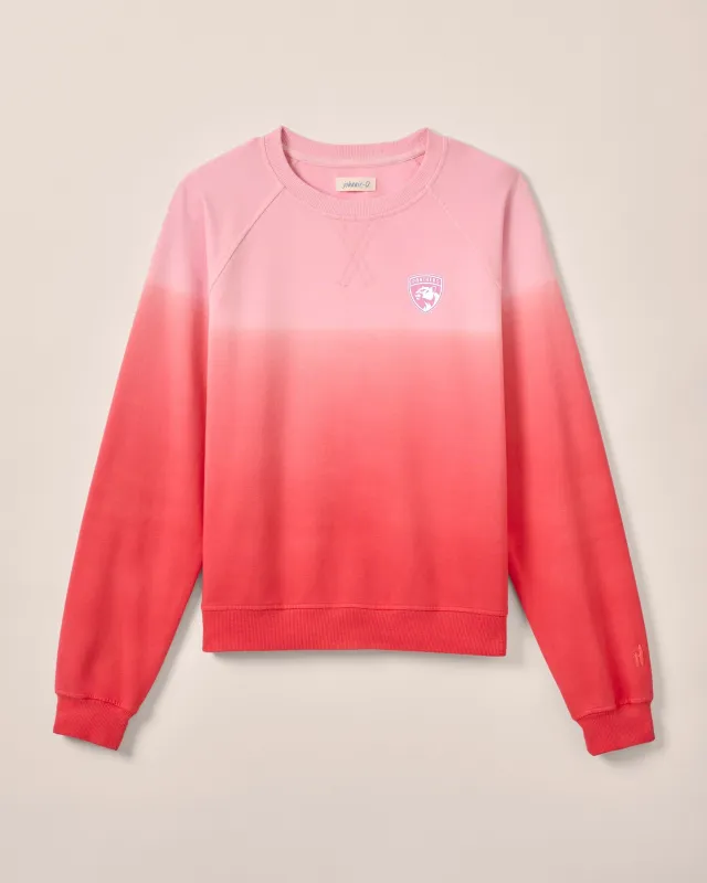 Women's Florida Panthers Sophia Lightweight Terry Crewneck Sweatshirt sold by Johnnie-O