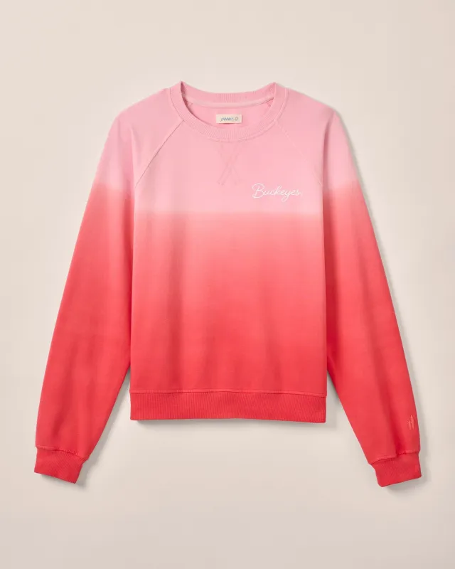 Women's Ohio State Sophia Lightweight Terry Crewneck Sweatshirt - Buckeyes Logo sold by Johnnie-O