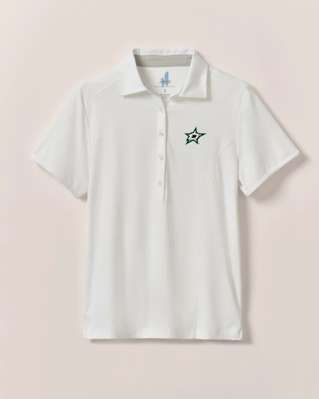 Women's Dallas Stars Angela Performance Polo sold by Johnnie-O