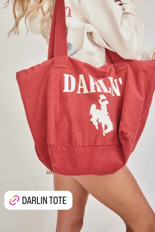 NEW!! Darlin’ Tote Bag sold by Glitzy Bella