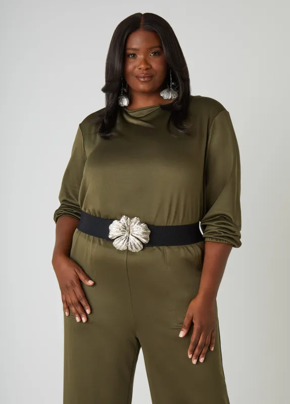 Flower Stretch Belt sold by Ashley Stewart