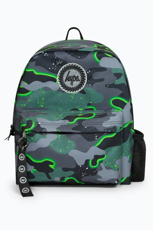 Hype Boys Green Glow Camo Iconic Backpack sold by DB3 Online