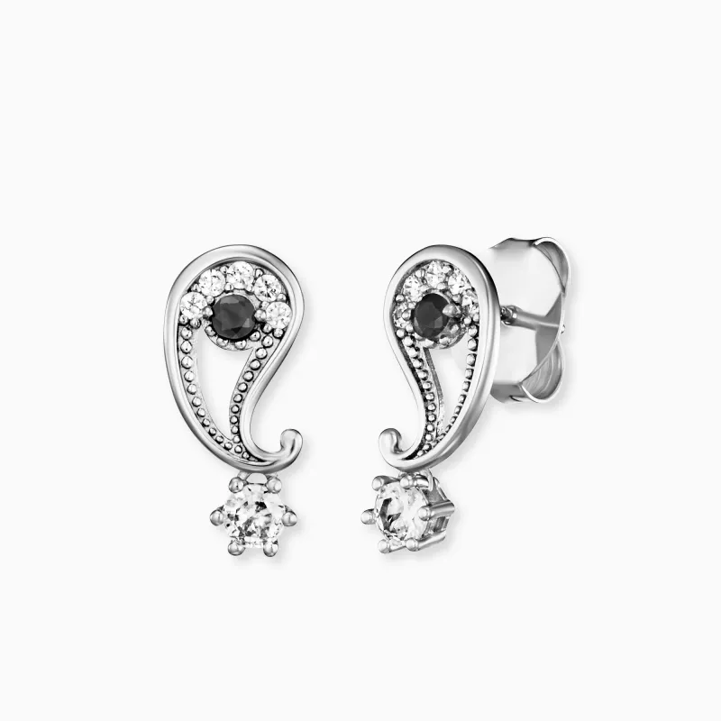 Ohrstecker 925er Silber Yin Yang mit Zirkonia sold by Engelsrufer