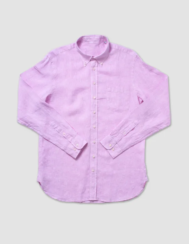 Long Sleeve Linen Solid Sport Shirt sold by J. Press
