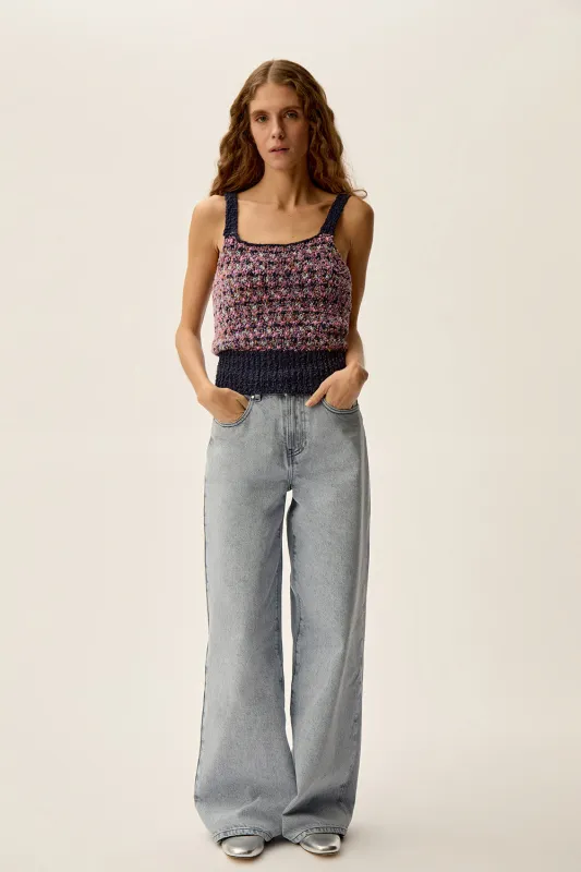 Top en maille  Betty Multico Confettis sold by Des Petits Hauts
