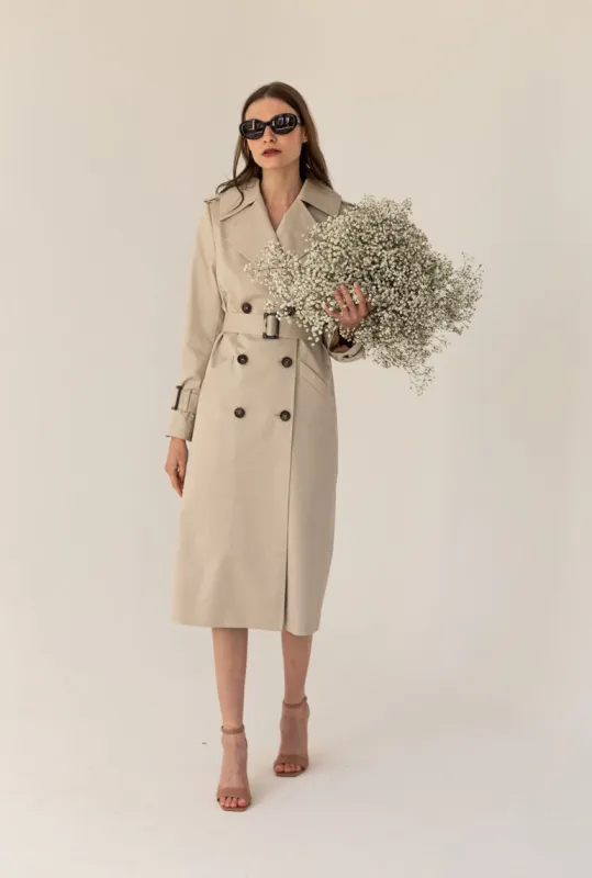 Trench Coat Light Beige sold by Ivalo.com
