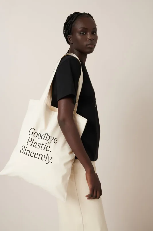Plastic Free Tote sold by Kowtow