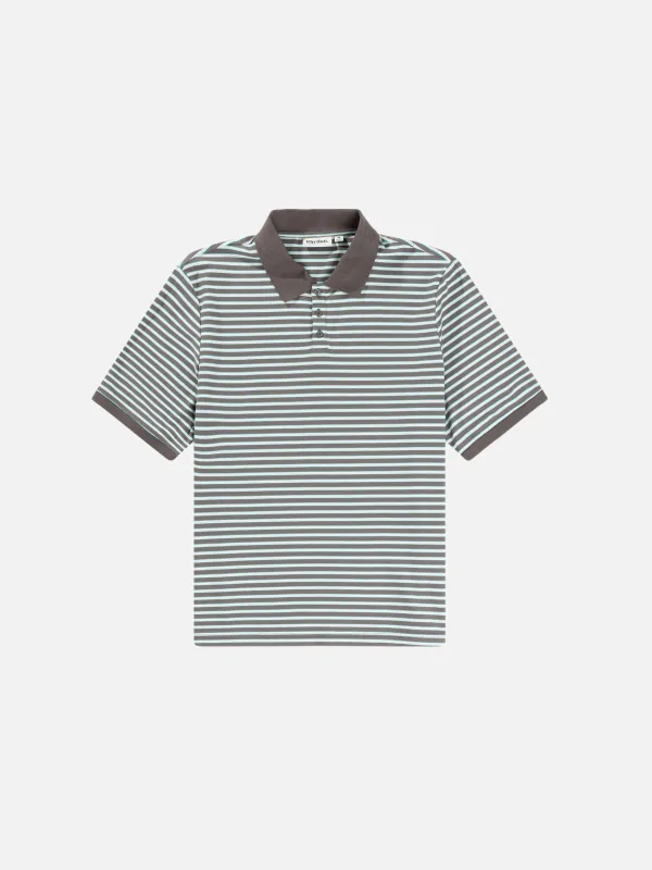 Stripe Short Sleeve Polo sold by Plenty