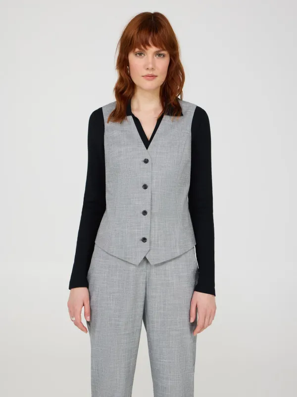 4-Button Vest sold by Suzy Shier