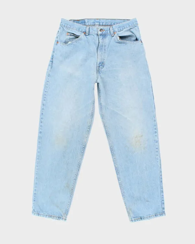 Vintage 80's Levi's Orange Tab Tapered Light Wash Jeans - W32 L29 sold by Rokit
