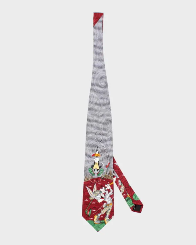 Vintage 90's Looney Tunes Golf Theme Tie sold by Rokit