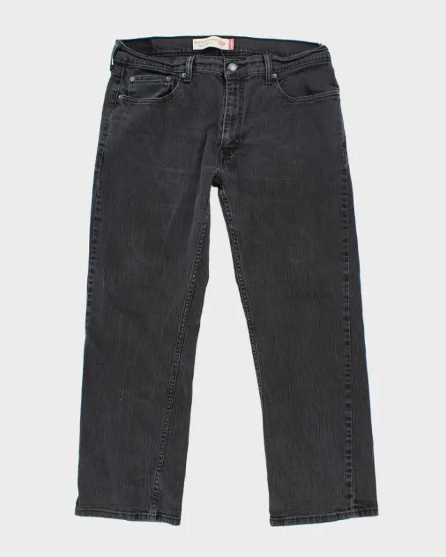 Vintage 2000's Levi's 559 Relaxed Straight Fit Grey Stone Wash Jeans - W34 L27 sold by Rokit