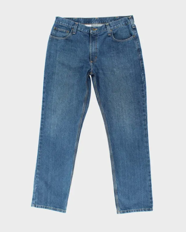 Vintage Carhartt Relaxed Fit Dark Wash Denim Jeans - W36 L32 sold by Rokit