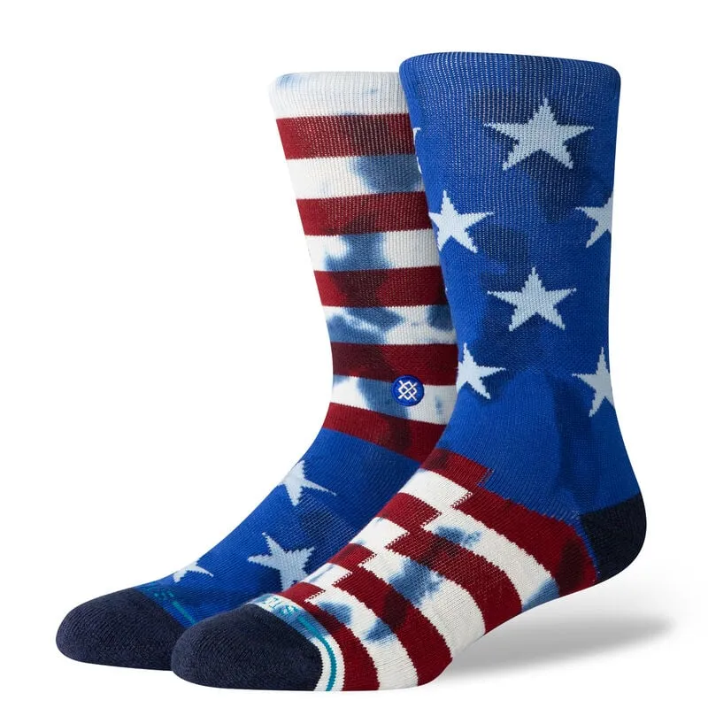 Stance The Banner Cotton Crew Medium Cushion Socks - NAVY sold by Sun Diego Boardshops