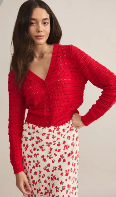 Z-Supply Romance Cardigan - CHERRY sold by Sun Diego Boardshops