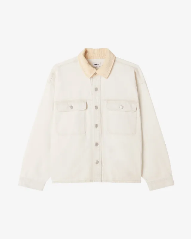 Obey IDRIS SHIRT JACKET - SILVER GREY MULTI sold by Sun Diego Boardshops