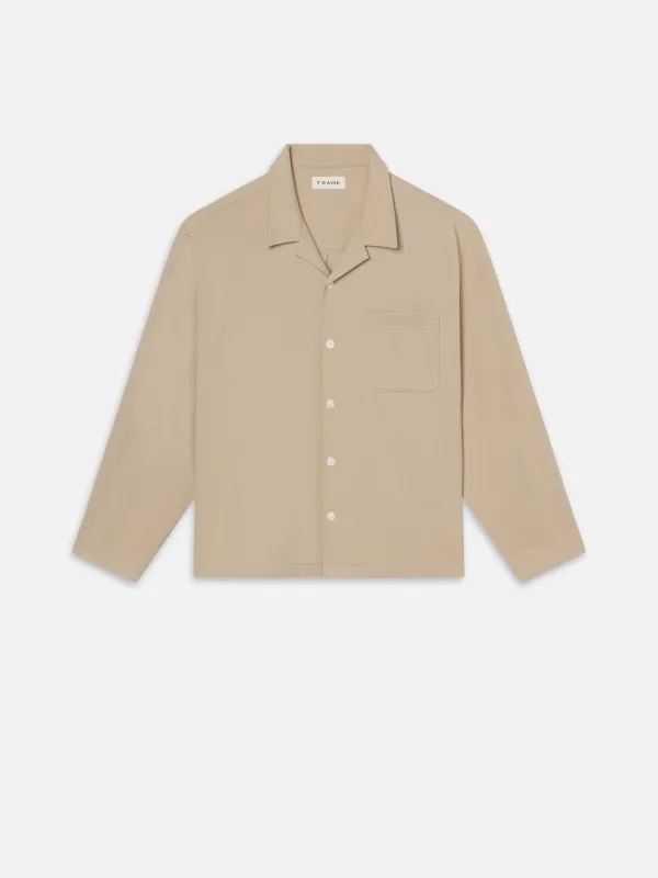 Duo Fold Relaxed Shirt -- Light Beige sold by Frame Denim
