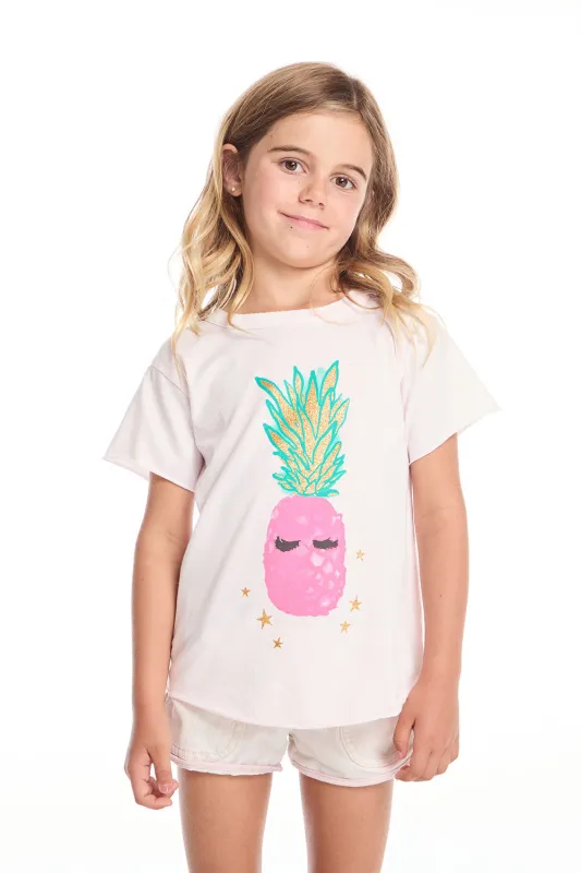Lashy Pineapple Girls Shirttail Tee sold by Chaser