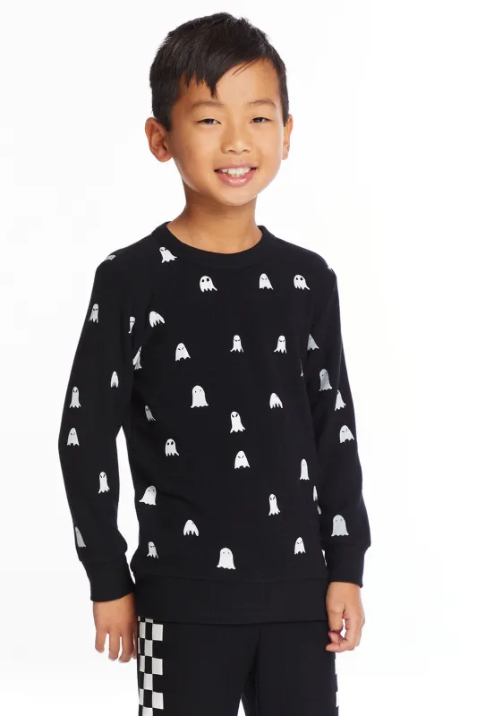 Happy Ghosts Boys Pullover sold by Chaser