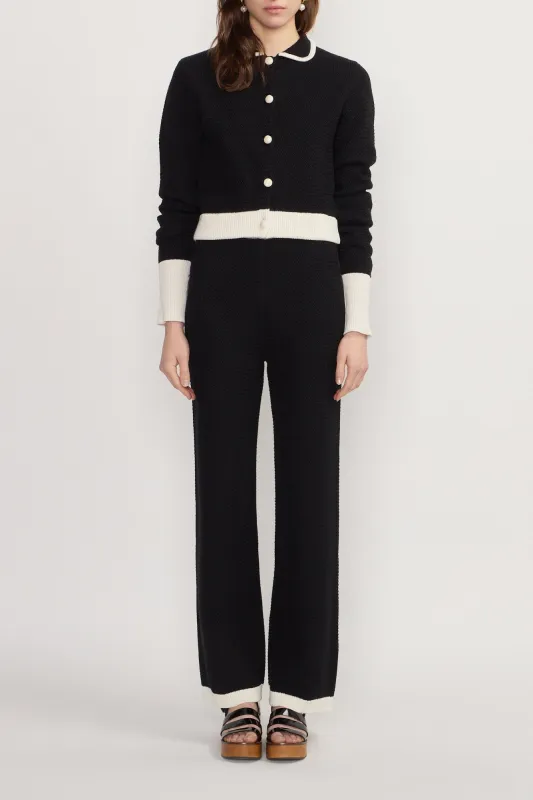 Tailored knit trousers sold by DESTREE
