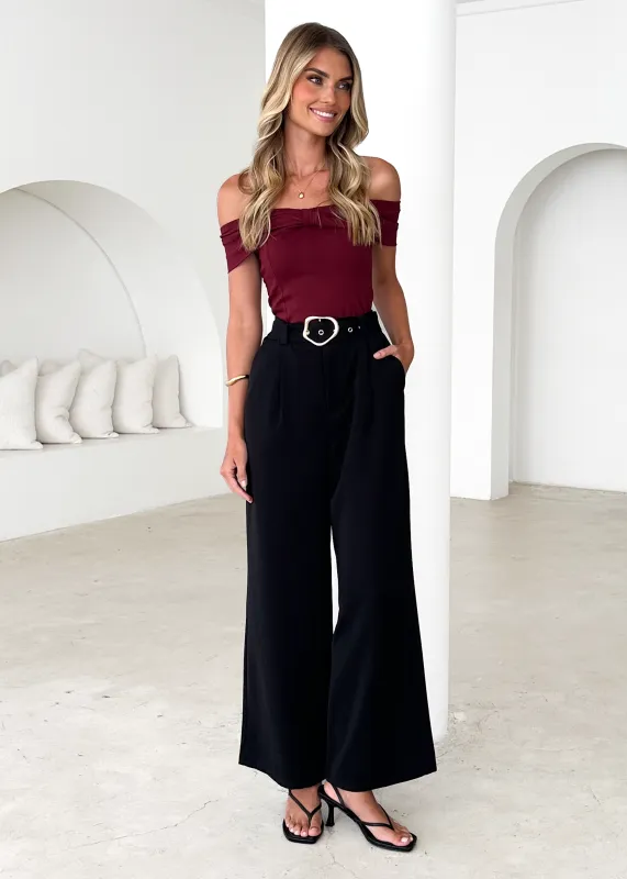 Kenzo Pants - Black sold by Gingham & Heels