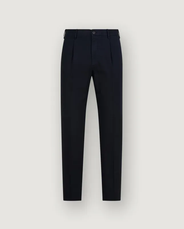 Katoen Linnen Chino - Donkerblauw sold by Pauw Amsterdam