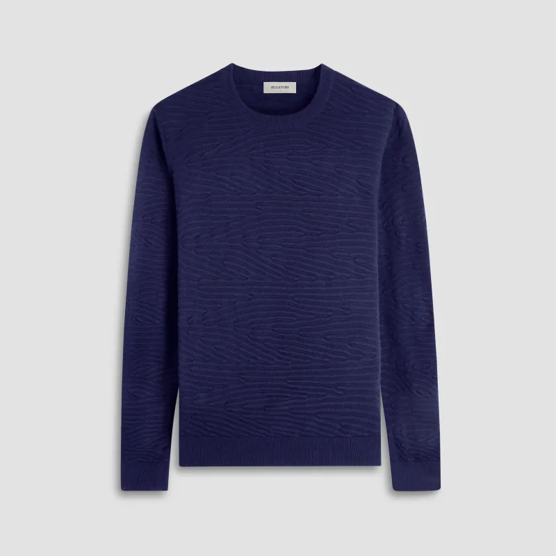 Texture Stitch Crew Neck Sweater sold by Bugatchi