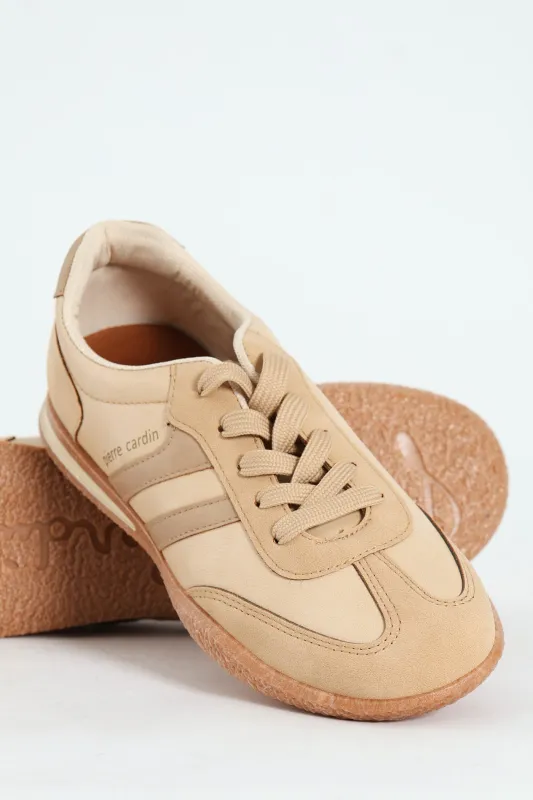 Wembi 1 Retro Lace Up Sneaker - Beige sold by Edgars