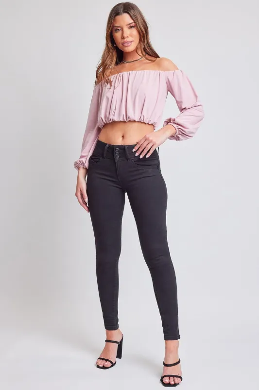 Women's Sustainable WannaBettaButt Skinny Jeans sold by YMI