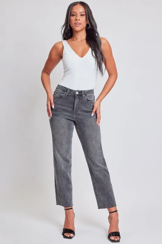Women's Luxe Cropped Straight Leg Jeans sold by YMI