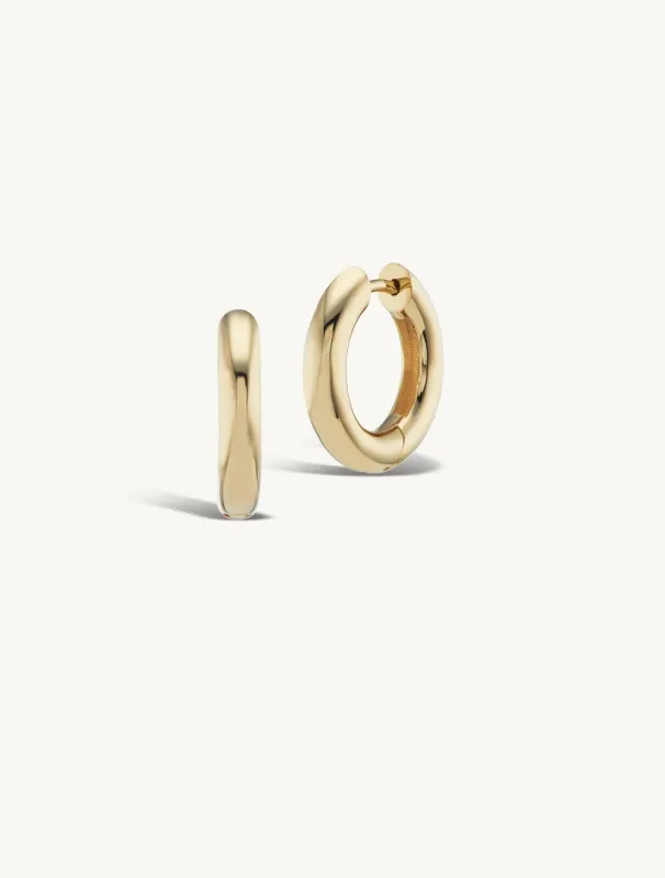 Sunrise Hoop + Free Mini Pierced Diamond Charms sold by Sophie Ratner