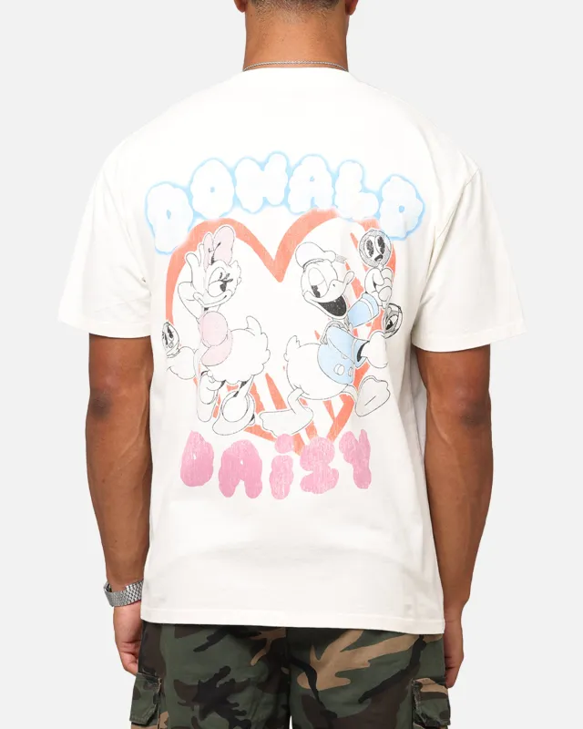 Goat Crew Disney's Daisy Duck & Donald Duck Heavyweight T-Shirt Off White sold by Culture Kings