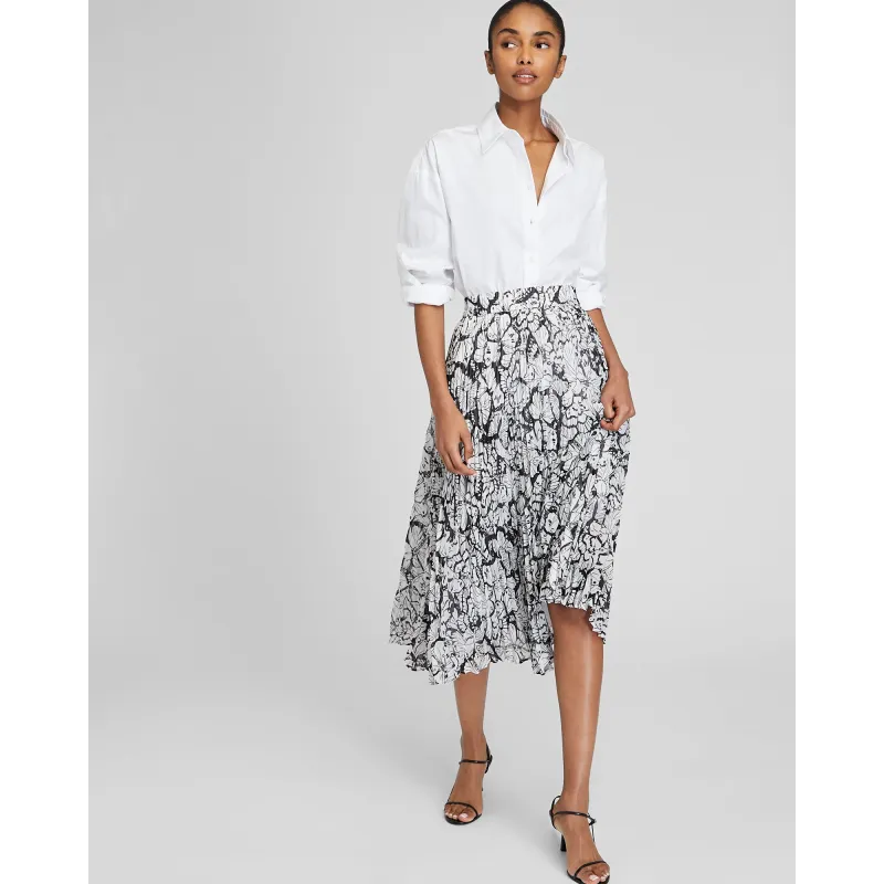 Printed Pleat Skirt sold by Club Monaco
