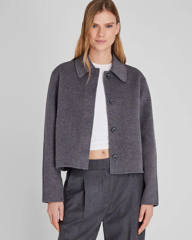 Cropped Double-Faced Wool Blend Jacket sold by Club Monaco